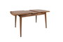 Hanah Home Inci 1141 Mesa de comedor extensible Nogal